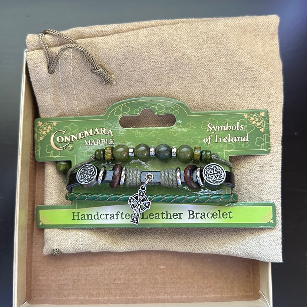 Irish Leather Bracelet